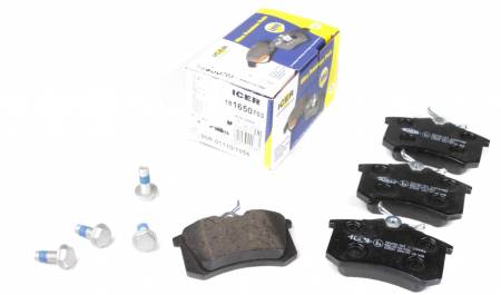 Колодки гальмівні (задні) Audi A4/A6/Renault Scenic/Megane 97-/Fluence/Citroen C3/C4 10-/Peugeot 06 158 181650-703 фото товару
