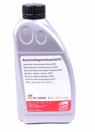 Олива трансмісійна ATF Tiptronic VAG (1L) (оригінальне тільки для 6 східчастих АКПП) (жовте) 101 34608 фото товару