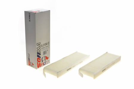 Фільтр салону Citroen Berlingo 1.2-1.6 08-/C4 1.6-2.0/Peugeot Partner 08-/Expert 16- (к-кт 2шт.) 142 S 3154 C фото товару