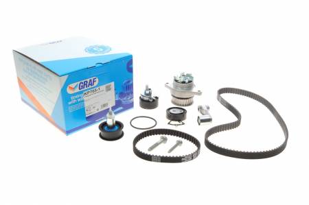 Комплект ГРМ + помпа VW Golf/Jetta/Polo/Seat Toledo/Leon 1.6 16V/FSI 00-05 (130x20 / 58x17) (PA765) 310 KP765-1 фото товару