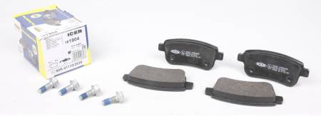 Колодки гальмівні (задні) Renault Megane III 08-/Grand Scenic III 09-/Fluence 14- 158 181904 фото товару