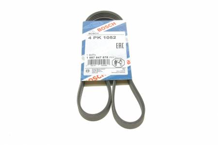 BOSCH (LV) ремінь П-клиновий 4PK1052 HONDA Accord MITSUBISHI RENAULT Safrane TOYOTA 30 1987947878 фото товару