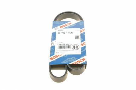 Ремінь генератора VW Golf/Caddy 1.4 04-10/Renault Espace 3.5 02-/Audi A4/A6 2.0TFSI 08-15 (6PK1100) 30 1987948437 фото товару