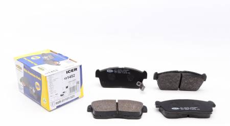 Колодки гальмівні (передні) Chevrolet Cruze 00-08/Subaru Justy 07-/Suzuki Ignis 00-/Nissan Pixo 09- 158 181452 фото товару