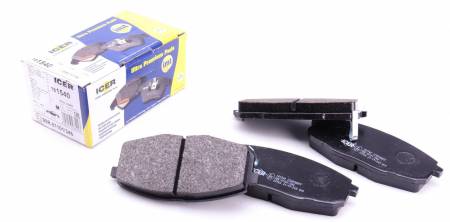 Колодки гальмівні (передні) Hyundai i30 07-12/Kia Ceed 06-/Carens 02-/Cerato 09-/Soul 14- 158 181540 фото товару