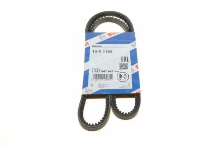 Ремінь генератора Mitsubishi L300/L400 2.5 D 94-05/Hyundai H-1 97-04 (10x1100) 30 1987947642 фото товару