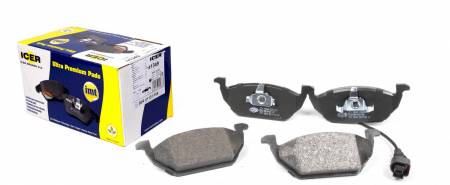 Колодки гальмівні (передні) Audi A3/Skoda Fabia/Octavia 96-13/VW Caddy 04-15/Golf 97- (+датчик) 158 181349 фото товару