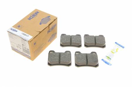 Колодки гальмівні (задні) MB C-class (W202/S202)/E-class (W124/S124/C124) 93-00/MB 100 (W201) 85-93 158 180517 фото товару