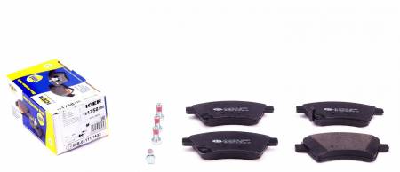 Колодки гальмівні (передні) Fiat Sedici 06-14/Suzuki SX4 06- 158 181758-700 фото товару