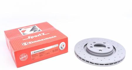 Диск гальмівний (передній) Skoda Octavia/VW Golf IV 97- (280x22) (з покриттям) (з отвором) (вент) 86 100123452 фото товару