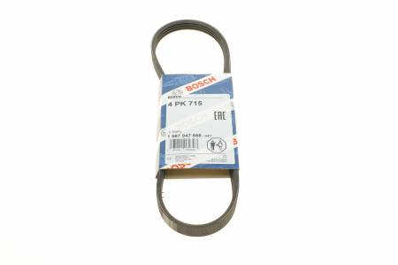 Ремінь генератора Renault Logan/Dacia Sandero 1.4-1.6 04-/Daewoo Matiz 1.0 03- (4PK715) 30 1987947888 фото товару