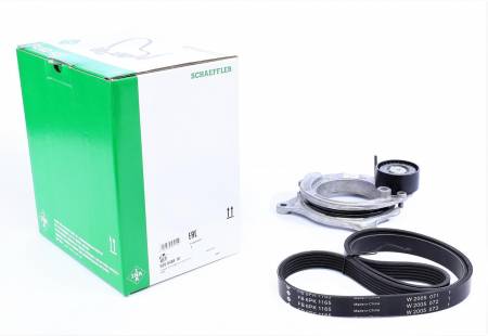 Комплект ременя генератора BMW 3 (F30, F80), 03/11 - 10/18, (6PK 1165), B38 B15A 204 529 0488 10 фото товару