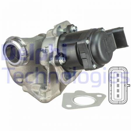Клапан EGR Ford C-Max/Fiesta/Focus/Mazda 2/3/Citroen Berlingo/Peugeot Partner 1.6HDi 08- 89 EG10401-12B1 фото товару