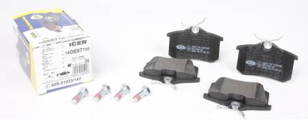 Колодки гальмівні (задні) Citroen C3-C8/Skoda Octavia 01-/Renault Megane 08-/VW Golf 91-14/Polo 96- 158 180697-700 фото товару