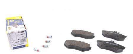 Колодки гальмівні (передні) Seat Cordoba/Ibiza/VW Caddy/Golf/Polo 91-04/Passat B3/B4 88-97 158 181156-700 фото товару