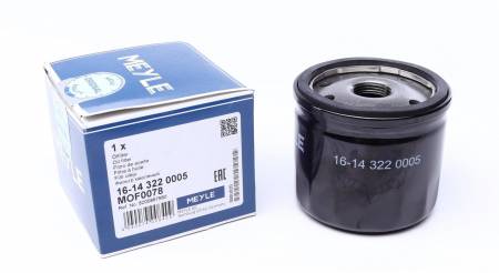 Фільтр масляний Renault Kangoo/Trafic/Opel Vivaro 1.9D/1.5dCi/1.4i/1.6i (високий) 144 16-14 322 0005 фото товару