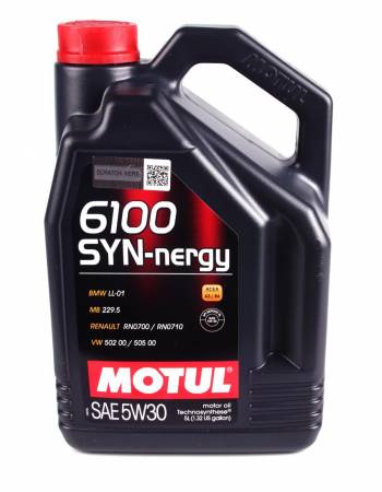 Олива 5W30 Syn-nergy 6100 (5L) (MB 229.5/Renault RN0710/RN0700/VW 502 00/505 00) (107972) 436 838351 фото товару