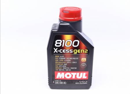 Олива 5W40 X-cess 8100 gen2 (1L) (VW 502 00/505 00/MB 229.5/LL-01/RN0710-0700/B71 2296) (109774) 436 368201 gen2 фото товару