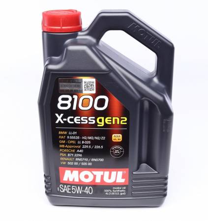 Олива 5W40 X-cess 8100 gen2 (4L) (VW 502 00/505 00/MB 229.5/LL-01/RN0710-0700/B71 2296) 109775 436 368207 gen2 фото товару