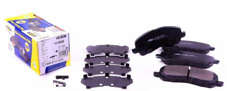 Колодки гальмівні (передні) Citroen C4/Peugeot 4008 12-/Mitsubishi Lancer/Outlander 03-/Jeep/Dodge 158 181806 фото товару