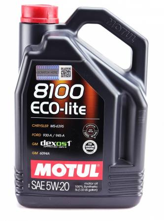 Олива 5W20 8100 Eco-lite (5L) (GM dexos1 GEN3/M2C 930-A/M2C 945-A) (109104) 436 841451 фото товару