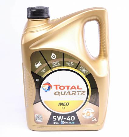 Олива 5W40 Quartz INEO C3 Dexos2 (5л) 5033 213790 фото товару