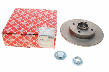 Диск гальмівний (задній) Citroen C3/C4 /Peugeot 207/307 05- (248.4х9) (d=30mm) (з підшипником)  101 32782 фото товару