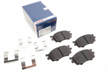 Колодки гальмівні (передні) Kia Rio II 05-/Hyundai i20 08-15/Accent 05-10 (з аксесуарами) 30 0986494617 фото товару