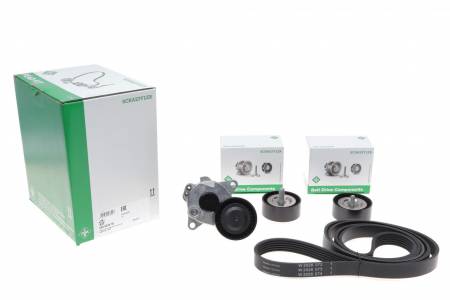 Комплект ременя генератора MB E-class (W212) 09-16, (6PK 2155) 204 529 0479 10 фото товару