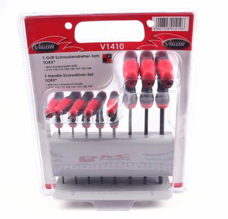 Набір викруток (8 шт.) (Torx з Т-образною рукояткою) 4026 V1410 фото товару