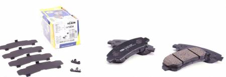 Колодки гальмівні (передні) Nissan Rogue/Qashqai/X-Trail/Teana 07-13/Juke/Suzuki Kizashi 10- 158 181834 фото товару