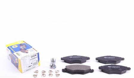 Колодки гальмівні (передні) Peugeot 206 98-/Peugeot 206+ 09-13/Peugeot 306 93-01 158 181439-702 фото товару