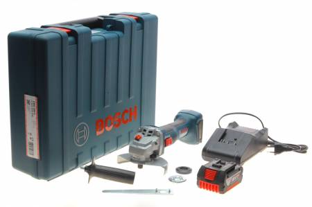 Шліфмашина акумуляторна (кутова) GWS 180-LI (700W) 11000 об/хв./125mm (+ АКБ) 30 06019H9025 фото товару