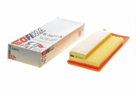 Фільтр повітряний Fiat Panda 12-/Doblo 1.3D Multijet 10-/Peugeot Bipper 1.3 HDi 10- 142 S 3477 A фото товару