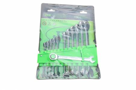 Набір ключів шарнірних комбінованих з тріскачкою (12шт) (8-19mm) 5022 54117 фото товару