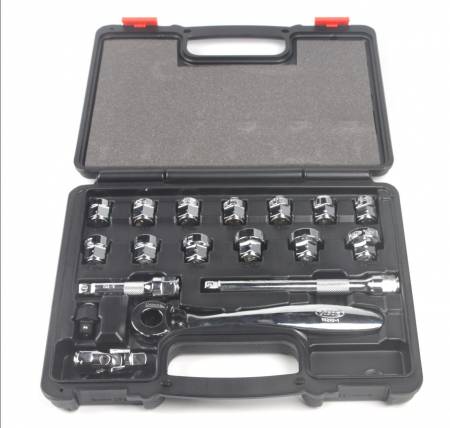 Набір насадок торцевих (17 предметів) 4026 V6202 фото товару