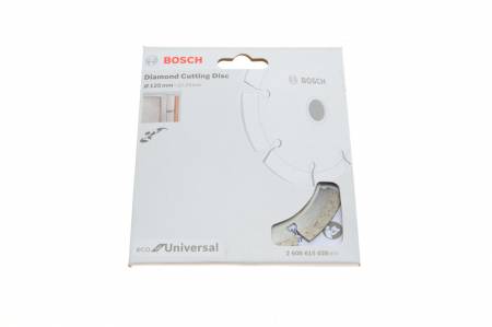 Круг відрізний (алмазний) Eco Universall (125x2.0mm) d=22.23mm (армований бетон/блоки/цегла) 30 2608615028 фото товару