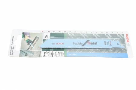 Полотно змінне для шабельної пилки S 922 B (к-кт 2 шт.) для алюмінія та мяких металів (150mm/зуб 2 мм) 30 2 609 256 705 фото товару