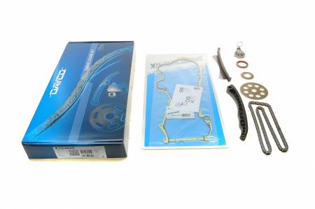 Комплект ланцюга ГРМ Fiat Doblo 1.3JTD (ланцюг, башмак, натяжник) 42 KTC1000 фото товару