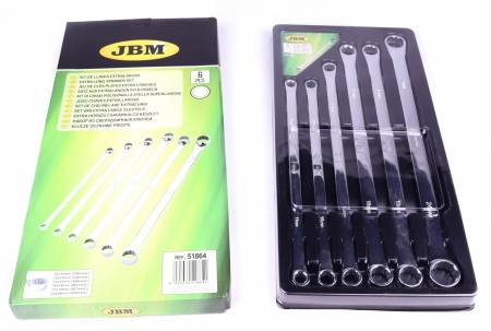 Набір ключів накидних 10x11-22x24 mm 6 од. 5022 51864 фото товару