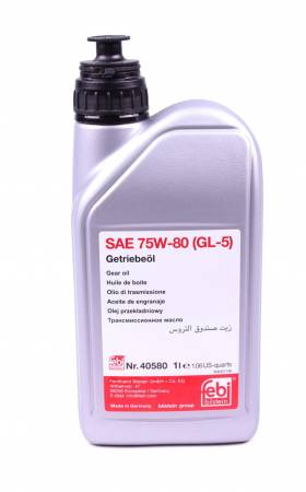 Олива трансміс. FEBI SAE 75W-80 GL-5 (Каністра 1л) 101 40580 фото товару