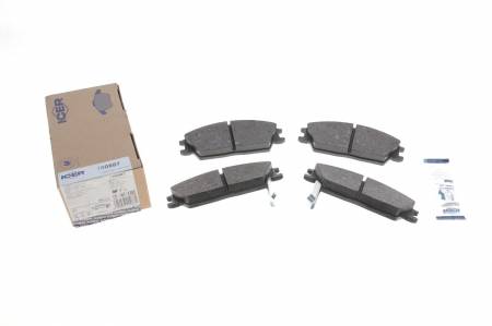 Колодки гальмівні (передні) Hyundai Accent I/II 94-05/Getz 02-10/Elantra 90-00/Pony 85-95 158 180887 фото товару