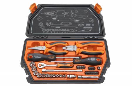 Набір інструментів та насадок 6-гранних (33 предметів) 5385 08-631 фото товару