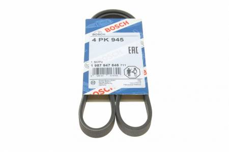 Ремінь генератора Citroen Jumper/Peugeot Boxer 2.5TD 94-02/Hyundai Santa Fe 2.0-2.4 01-06 (4PK945) 30 1 987 947 846 фото товару