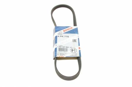 Ремінь генератора Mitsubishi Carisma 1.6 95-06/ Hyundai Atos/Gets 1.1 97-09 (4PK778) 30 1987947892 фото товару