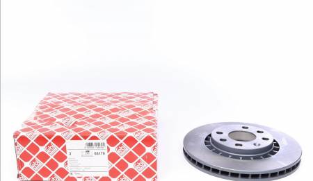 Диск гальмівний (передній) Opel Astra F/Kadett E/Vectra A/B 89-/Daewoo Lanos 97- (256x24) 101 05179 фото товару