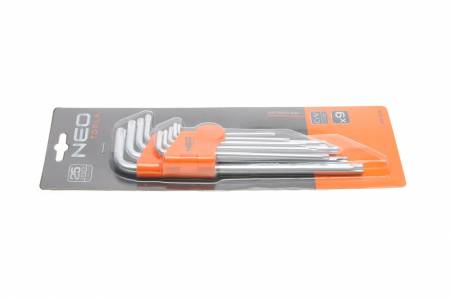 Набір ключів Г-подібних Torx (9шт) (Т10/Т15/Т20/Т25/Т27/Т30/Т40/Т45/Т50) 5385 09-526 фото товару