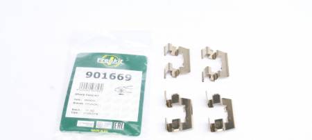 Планка супорта (заднього) прижимна (к-кт) Hyundai Accent 98-05 (Mando) 380 901669 фото товару