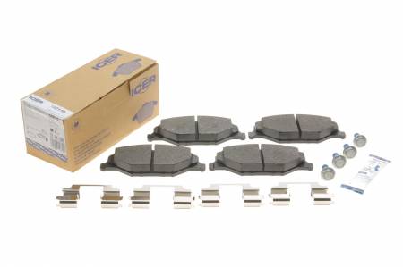 Колодки гальмівні (передні) Skoda Fabia II/III 07-/VW Polo 10- 158 182110 фото товару