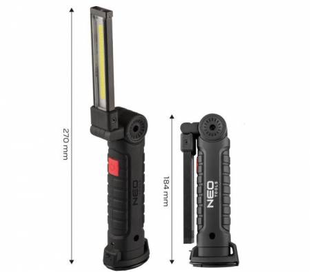 Ліхтарик-лампа (200Lm/3W/1200mAh/магнит/USB) 5385 99-041 фото товару